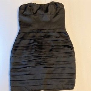 Express Little Black Dress Size 2 Strapless Sleeveless